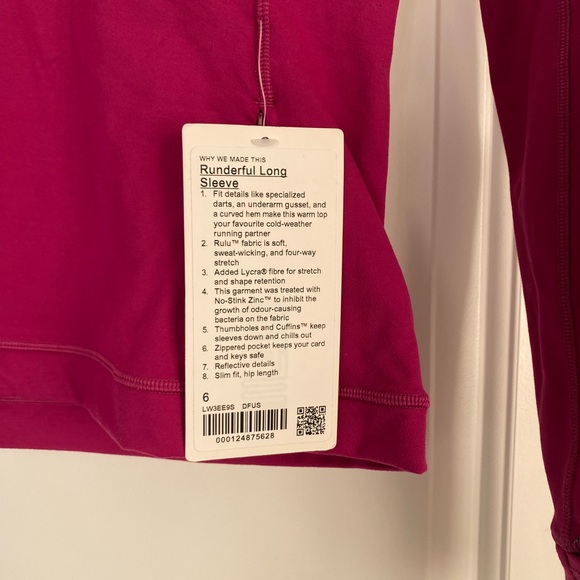 Lululemon Runderful Longsleeve Top New with Tags - Picture 5 of 7
